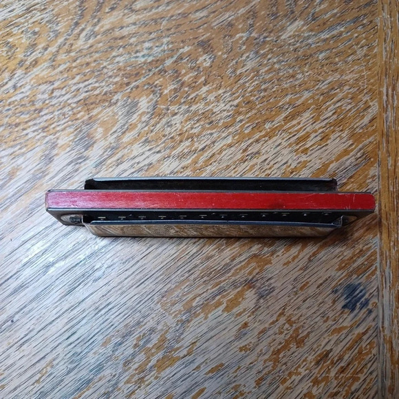 VINTAGE M. HOHNER MARINE BAND 14 Hole HARMONICA sold as is - Picture 4 of 5